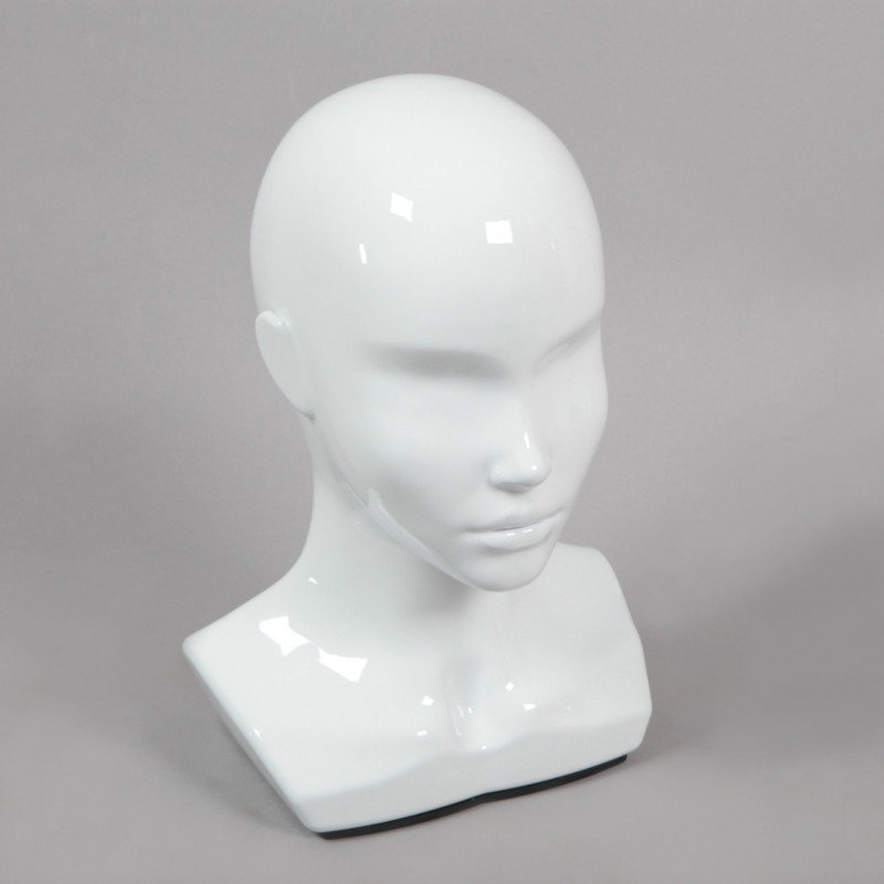 Голова женская,белая глянцевая Г-401(белая)S 0