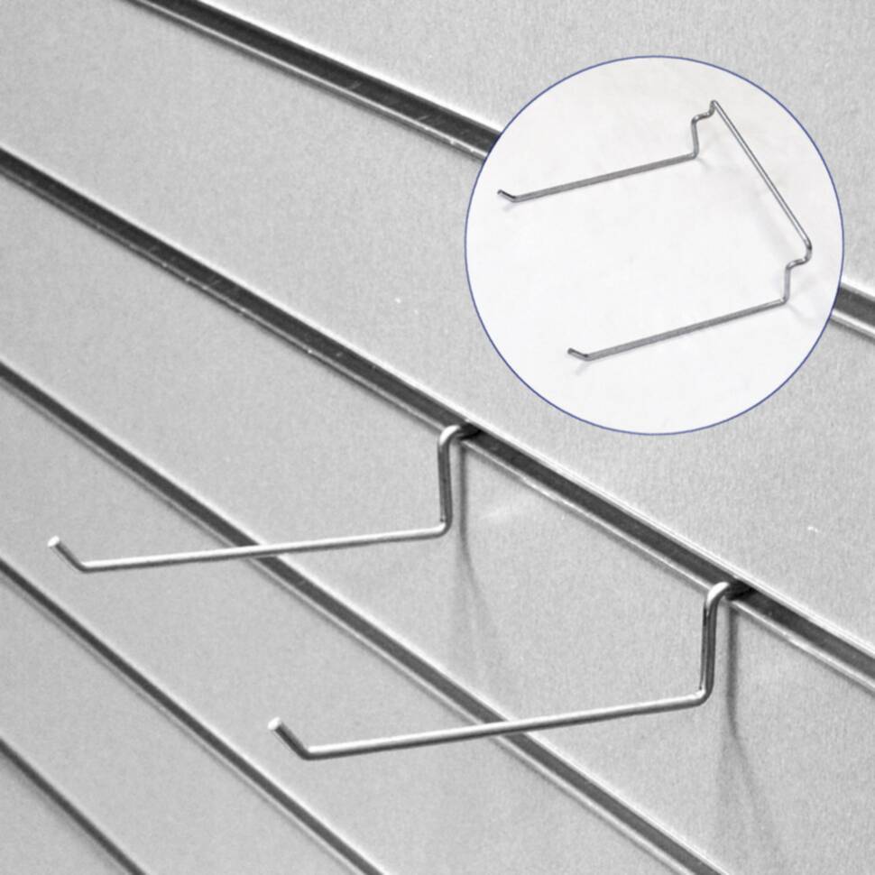 Крючок на экономпанель,парный,(метал/цинк) L 150 mm,между крючками 120 mm 0