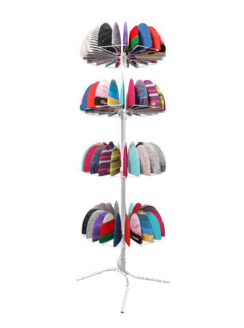 Стойка белая под вязаные шапки 5 ярусов на 105 мест Н=180 cm 0