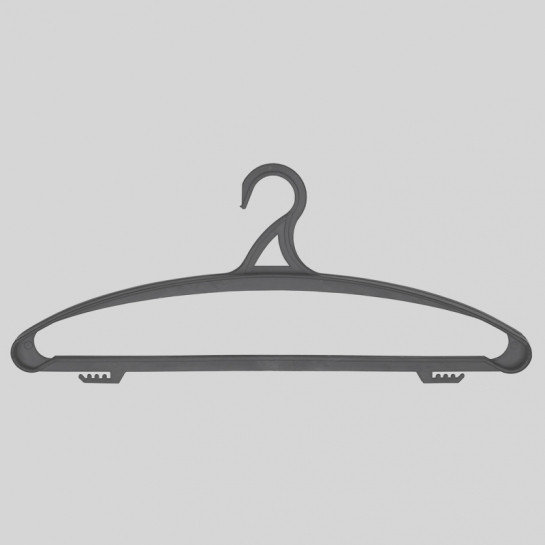 Вешалка-плечики для верхней одежды (черный) 470mm
