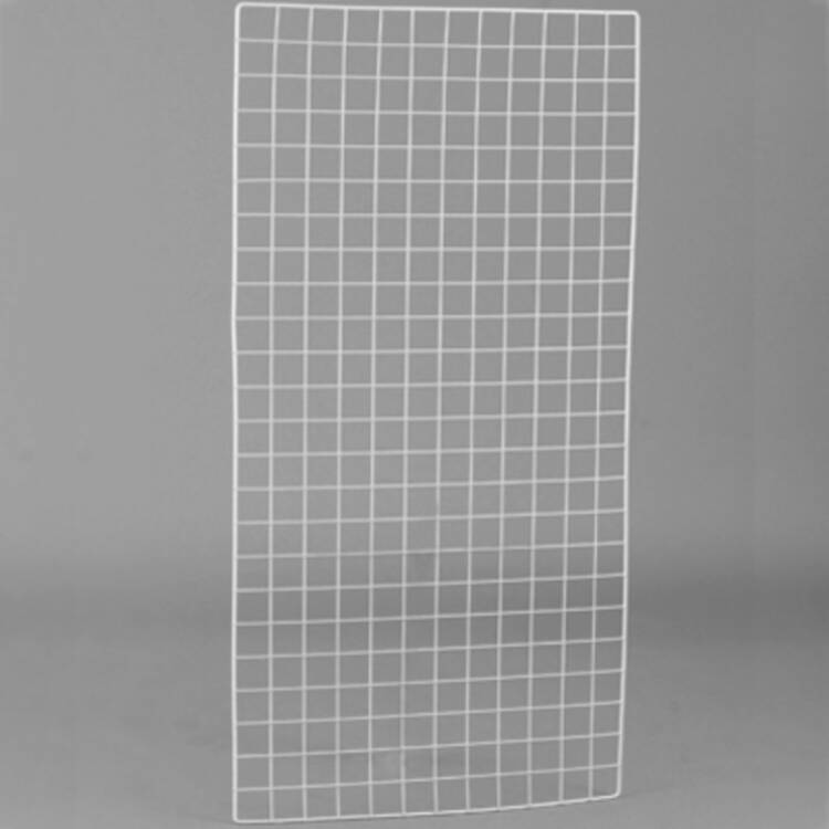 Решетка торговая белая 1480х730 mm. 2 mm, ячейка 50*50 mm 0