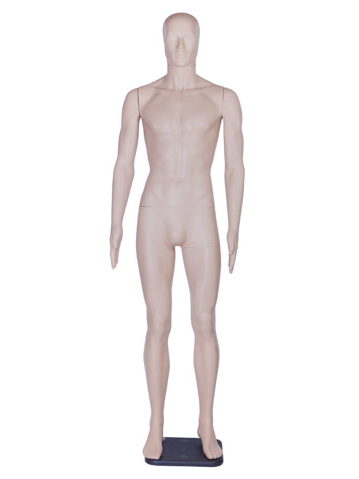 Манекен мужской пластиковый телесный M1 RU 0