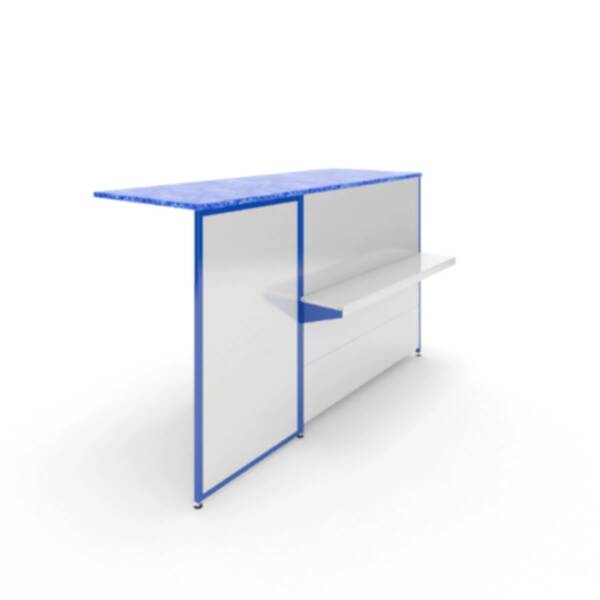 Прилавок расчетный 1000 мм с хлопушкой 0