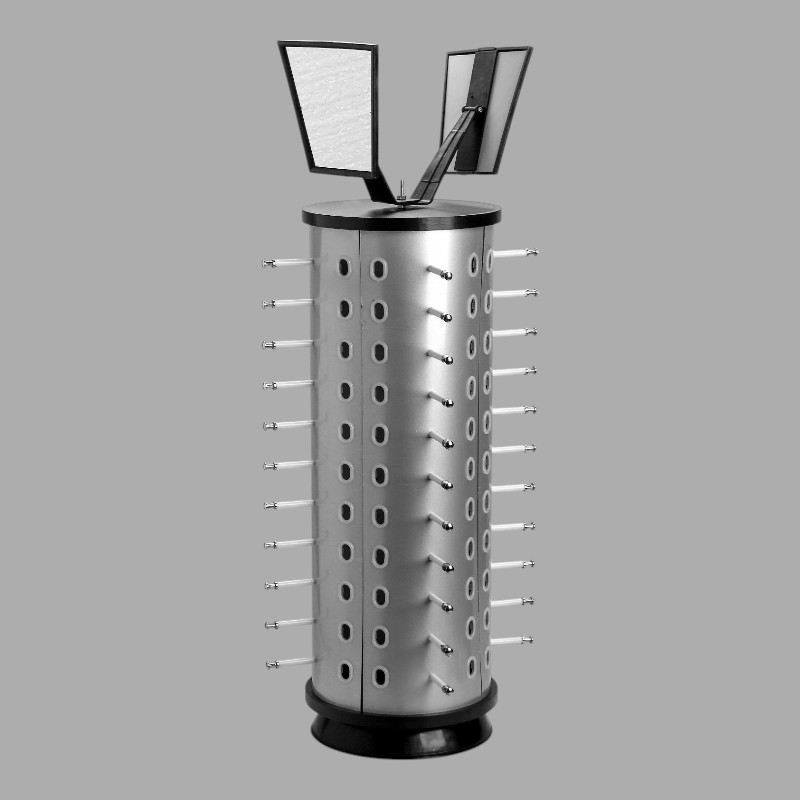 Стойка для очков круглая, с зеркалами, вместимость 36 шт.